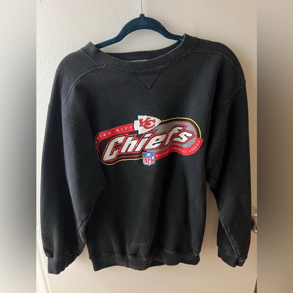 NFL Kansas City Chiefs Black Sweatshirt (Vintage)